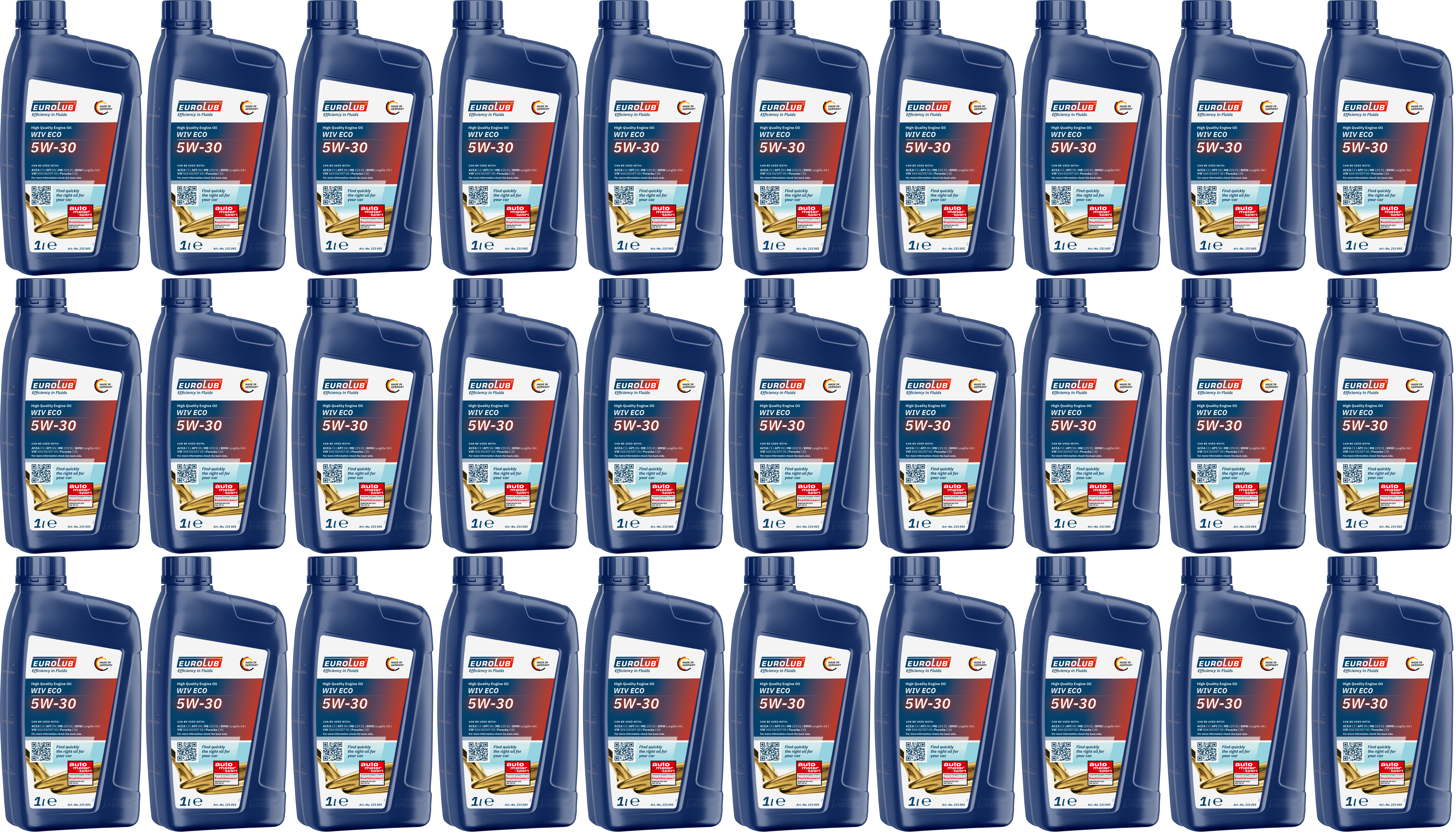 EUROLUB WIV ECO 5W-30 Motoröl 30x 1l = 30 Liter